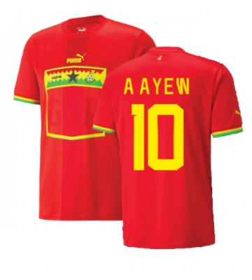 Maillot de foot Ghana Andre Ayew #10 Extérieur Monde 2022 Manches Courte